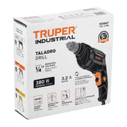 Taladro/destornillador 1/4', 380W, TRUPER INDUSTRIAL