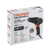 Taladro/destornillador 3/8', 400W, TRUPER INDUSTRIAL
