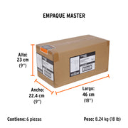 Taladro/destornillador 1/2', 20V, sin accesorios, TRUPER PRO