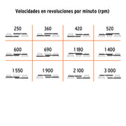 Taladro de piso 15', 1 HP (750 W), broquero 5/8', TRUPER