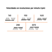 Taladro de piso 8', 1/3 HP (250 W), broquero 1/2', TRUPER