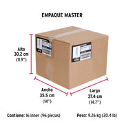 Bolsa con 20 taquetes de plástico 1/2', FIERO