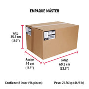 Bolsa con 50 taquetes de plástico 1/2', FIERO