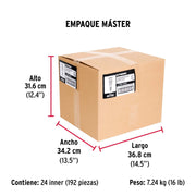 Bolsa con 20 taquetes plásticos 1/2', para panel de yeso