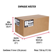 Bolsa con 20 taquetes de plástico 5/16', FIERO