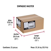 Bolsa con 1 kg de tachuelas pavonadas No. 10, FIERO