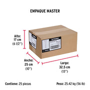 Bolsa con 1 kg de tachuelas pavonadas No. 6, FIERO