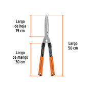 Tijera para poda 56 cm, ligera, mangos tubulares, TRUPER