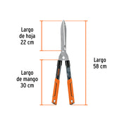 Tijera para poda 58 cm, Classic, mangos tubulares, TRUPER