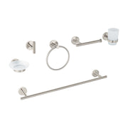Juego de 6 accesorios para baño acabado satín, FOSET TÚBIG