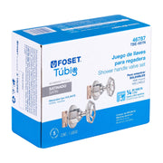 Juego llaves empotrar soldables, volante satín, TÚBIG