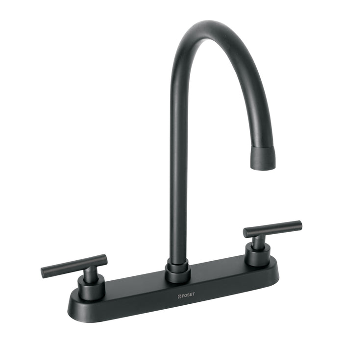 Mezcladora para fregadero,manerales palanca,negro mate TÚBIG
