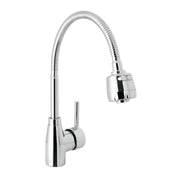 Monomando para fregadero con cuello flexible, cromo, TÚBIG