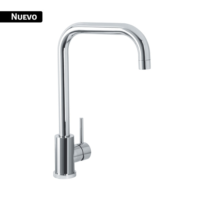 Monomando para fregadero cuello curvo, cromo, TUBIG