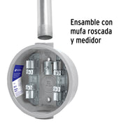 Tubo Conduit 1 1/4' para mufa, pared gruesa (0.9 mm), 3 m