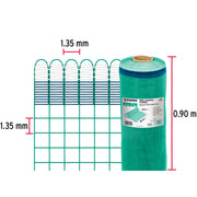 Rollo de 30 m x 0.9 m de malla mosquitera plástica verde