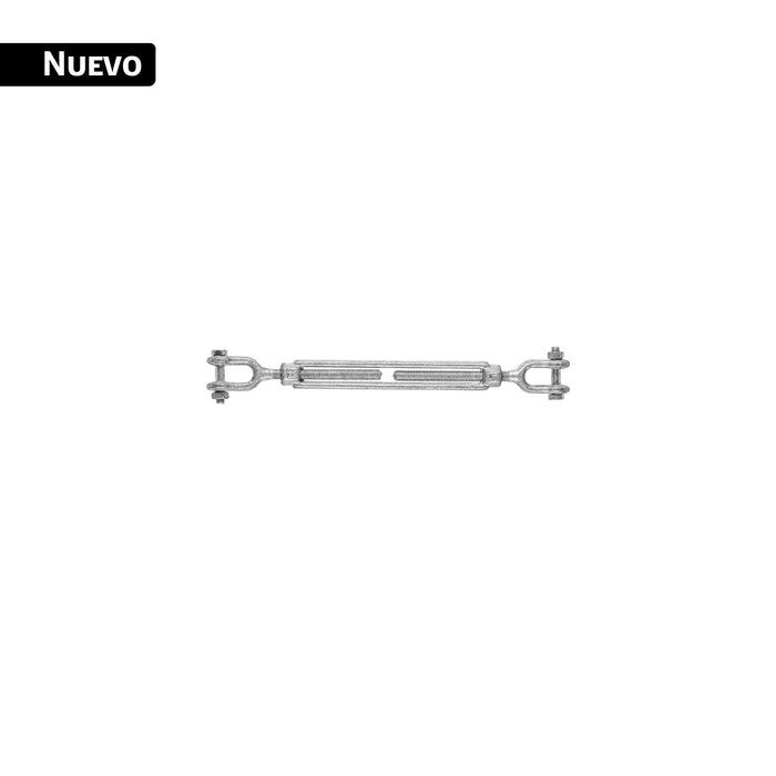 Tensor forjado 3/8' quijada - quijada, galvanizado, FIERO