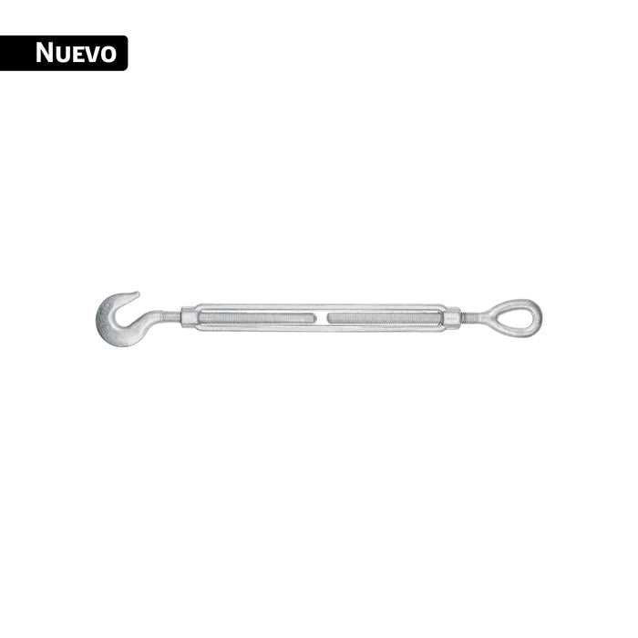 Tensor forjado 5/8 x 12' ojo - gancho, galvanizado, FIERO