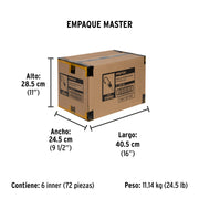 Bolsa con 2 tensores elásticos amarillos de 60 cm, PRETUL