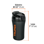 Vaso térmico de acero inoxidable, 450 ml, TRUPER
