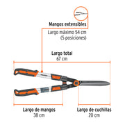 Tijera para poda, mangos extensibles, TRUPER
