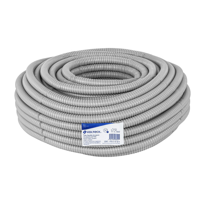 Rollo de 50 m de tubo flexible liquidtight de 1/2', VOLTECK