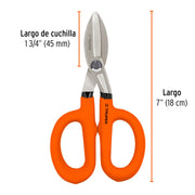 Tijera para hojalatero 7', TRUPER