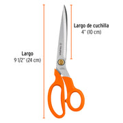 Tijera 9-1/2' para costura, de acero inoxidable, TRUPER