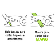 Tijera 6' para electricista, acero inoxidable, EXPERT