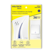Timbre inalámbrico con clavija, 36 tonos, VOLTECK BASIC
