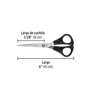 Tijera 6' para casa y oficina, de acero inoxidable, PRETUL
