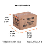 Tijera 6-1/2' para oficina, de acero inoxidable, TRUPER