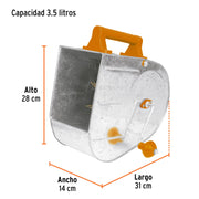 Tirolera galvanizada profesional, TRUPER