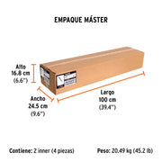 Hacha para rajar madera 8 lbs, mango fibra de vidrio 36'