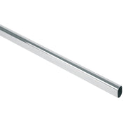 Tubo ovalado para clóset, 3.0 m, acero cromado, HERMEX