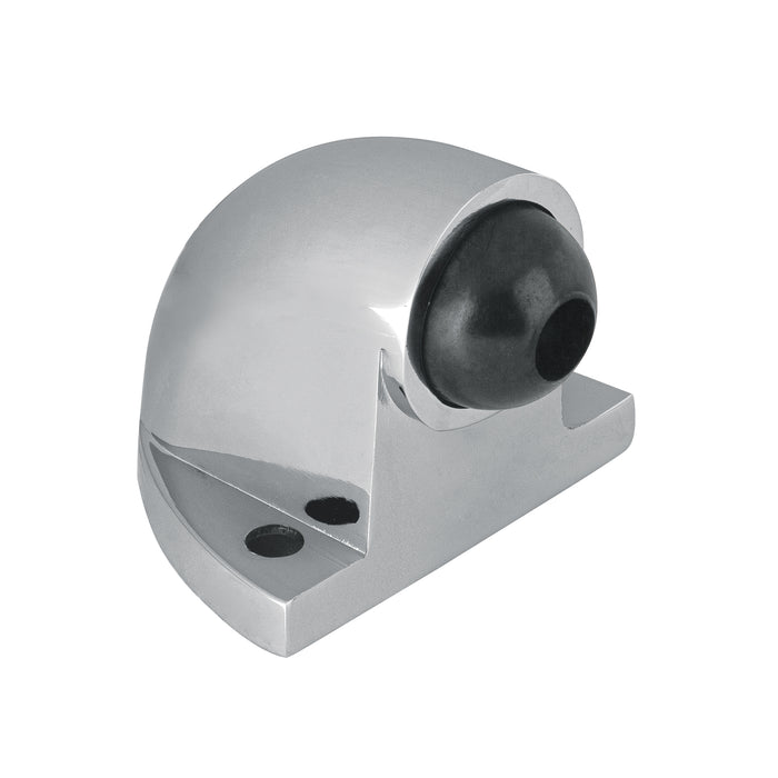 Tope tipo codo para puerta, cromo, HERMEX