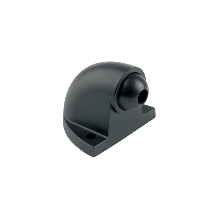 Tope tipo codo para puerta, negro mate, HERMEX