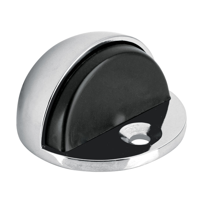 Tope tipo media luna para puerta, cromo, HERMEX