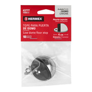 Tope tipo domo para puerta, acabado cromo, HERMEX