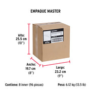 Cuña tope de caucho sintético para puerta de 12 cm, HERMEX