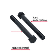 Bolsa con 30 tornillos 3/8' x 4' acero grado 5, FIERO