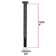 Bolsa con 50 tornillos 5/16' x 4' acero grado 5, FIERO