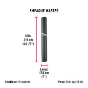 Rollo de malla sombra 90%, raschel negro, 15m x 4m, FIERO
