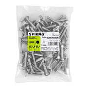 Bolsa con 80 tornillos 1/4' x 1-1/2' tipo coche, FIERO
