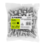 Bolsa con 70 tornillos 3/8' x 1-1/2' tipo coche, FIERO