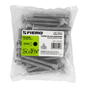 Bolsa con 20 tornillos 7/16' x 3-1/2' tipo coche, FIERO