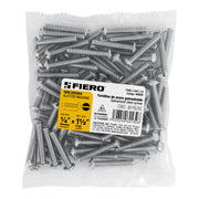 Bolsa con 80 tornillos 1/4' x 1-1/2' tipo estufa, FIERO