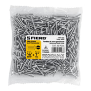 Bolsa con 400 tornillos 1/8' x 1' tipo estufa, FIERO