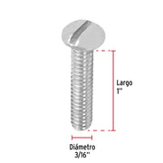 Bolsa con 150 tornillos 3/16' x 1-1/4' tipo estufa, FIERO