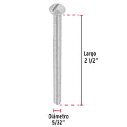 Bolsa con 150 tornillos 5/32' x 2-1/2' tipo estufa, FIERO